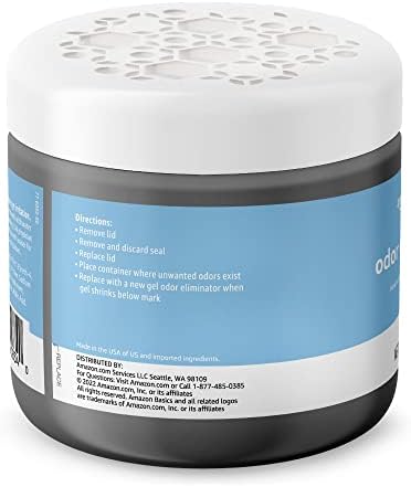Amazon Basics Odor Eliminator, Gel, Activated Charcoal | Fragrance Free | 17 Oz | Pack of 2 - Image 2