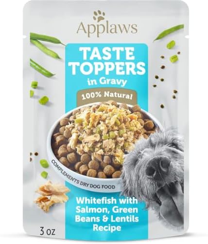 Applaws Taste Toppers Whitefish & Salmon in Gravy Dog Food 12-Pack 3ozPouch by Applaws