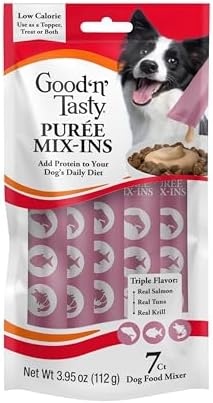 Good 'n' Tasty Puree Mix-Ins Dog Food Topper or Treat, 7 Count by GoodNFun