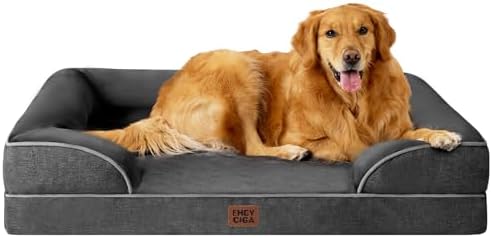EHEYCIGA Orthopedic Dog Beds Large Sized Dog, Waterproof Washable Pet Bed by EHEYCIGA