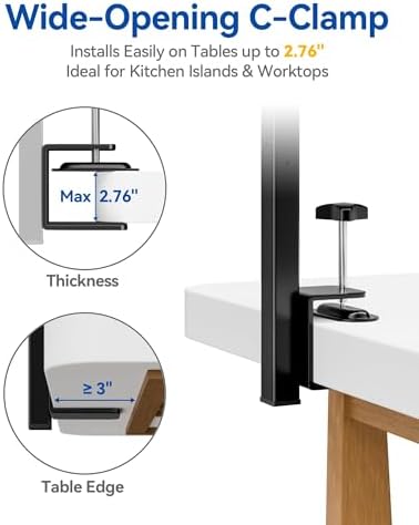 Adjustable Foldable Dog Grooming Arm with Clamp, 26–40 in Height, Safety Hammock & No-Sit Holders, Grooming Restraint for Small & Medium Dogs - Image 3
