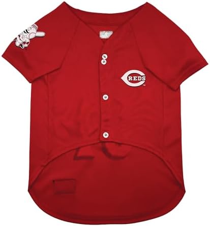 Official MLB Cincinnati Reds Pet Jersey for Dogs & Cats, Size Large - Stylish Baseball Jersey for Your Furry Fan- Show Off Team Spirit with The Perfect Fan Apparel Gear for Pet, Dog & Cat - Image 2
