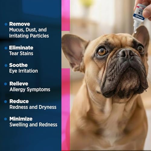 EYEMYCIN dog eye drops and cat eye drops , pet eye drop , Vet-Recommended Dog Eye Infection Treatment to Soothe Infection Allergy,Relieve Dry Eyes Pink Eyes, Pet Tear Stain Cleaner Horses (0,33 fl oz) - Image 3