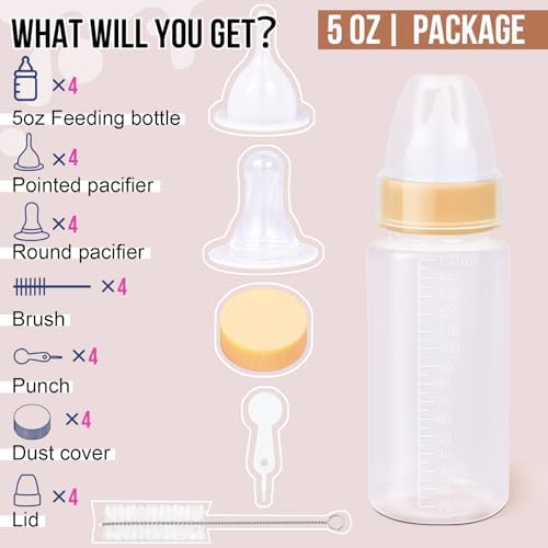 Puppy Kitten Nursing Bottle 5oz - Small Animal Feeding Kit with Nipples | Hand Feeding Supplies for Puppies, Kittens, Rabbits, Ferrets & Newborn Pets - Image 3