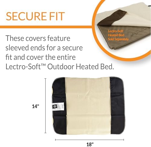 K&H Heated Pad Cover, Lectro-Soft Small Outdoor Dog Bed Replacement Cover - Image 2