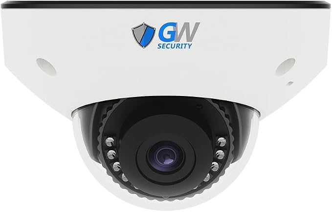 GW Security 6K 12MP TAA & NDAA Compliant Smart AI PoE IP Microhone Dome Security Camera (GW1263301M) by GWSecurity