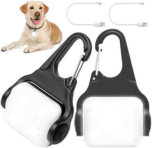 Dog Lights for Night Walking, Clip on Dog Collar Light - 3 Modes, USB-C Rechargeable, IP65 Waterproof, LED Safety Light for Running, Camping, Climbing, Bike by Outopest