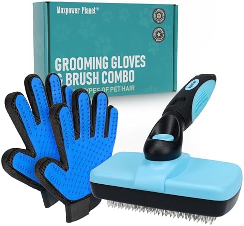 Maxpower Planet Pet Grooming Brush, Shedding Undercoat Rake, Dogs by MaxpowerPlanet