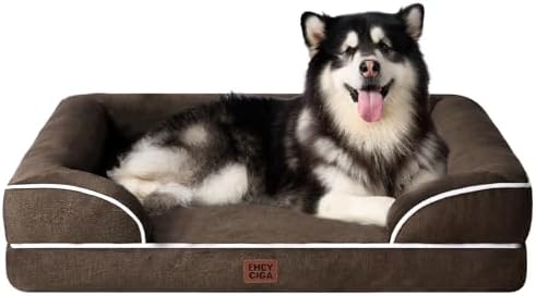 EHEYCIGA Orthopedic XXL Dog Bed, Waterproof Washable XL Big Pet Bed 52" by EHEYCIGA
