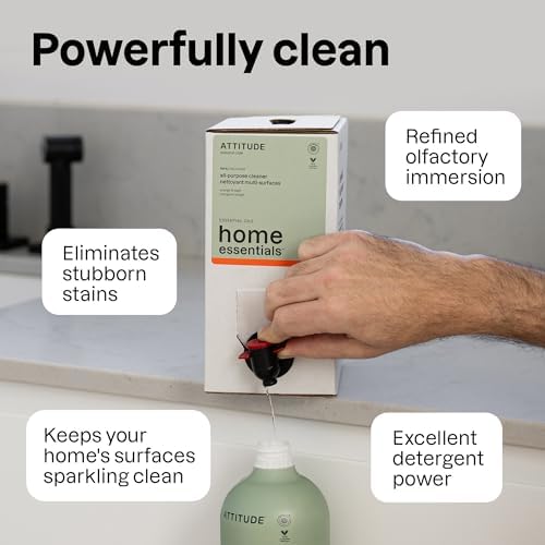 ATTITUDE All Purpose Cleaner Spray, EWG Verified, Orange & Sage, 26 fl oz - Image 3