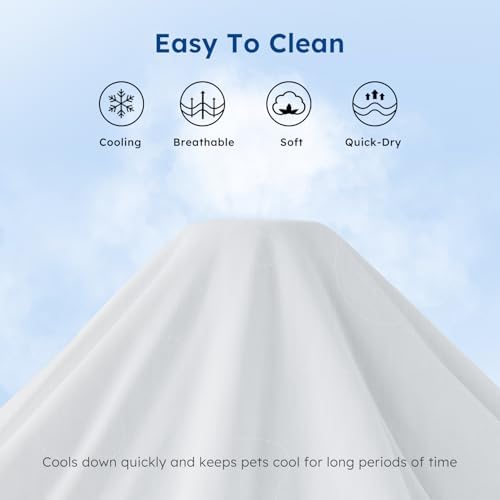 ZOMISIA Cooling Blanket for Extra Large Dogs - Washable Dog Cooling Mat for Hot Weather, Travel Soft Pet Summer Essentials, Grey, 50"x60" - Image 5