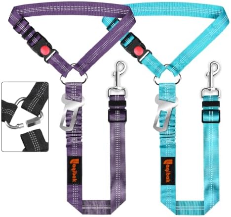 Laqibak Removable Dog Seat Belt Harness for Car, 3 in 1 Pet Seatbelt Leash by laqibakProductcollection