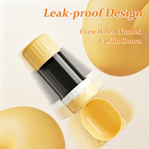 Dog Water Bottle with Food Container, Leak-Proof Portable Pet Water Dispenser 2-in-400ml Water & 180ml Food Dispenser, Outdoor Dog Water Bottle for Travel, Hiking, Walks - Image 3