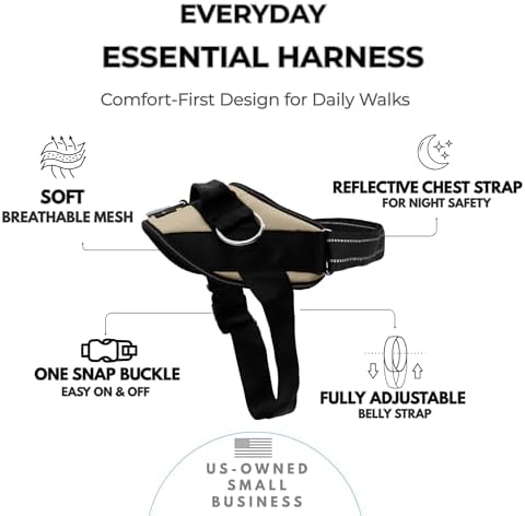 ShawnCo Essential Dog Harness, No-Pull Pet Vest (Driftwood,L) - Image 2