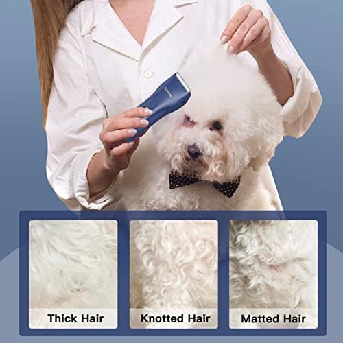 Dog Clippers,Quiet Washable USB Rechargeable Cordless Dog Grooming Kit,Electric Pets Hair Trimmers Shaver Shears for Dogs and Cats - Image 4