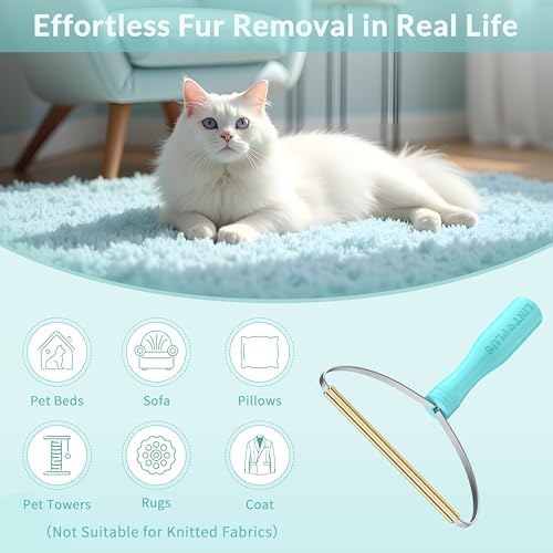 Deep Cleaner Pro Pet Hair Remover 10-Pack Mega Value Set - Carpet Rake & Multi-Surface Scraper for Dog & Cat Hair on Rugs, Couches, Pet Towers, Car Seats, Stairs & Clothing - Reusable Travel-Size - Image 2