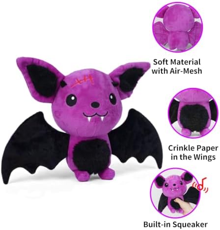 Blnboimrun Halloween Dog Toys for Aggressive Chewers, Squeaky Plush Bat with Crinkle Paper, Durable Interactive Chew Toys for Small, Medium & Large Dogs, Indoor Outdoor Play Pet Gift - Image 2
