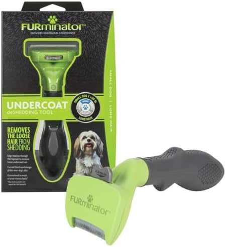 FURminator Small Dog Undercoat deShedding Tool for Long Hair by FURminator