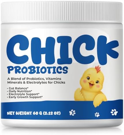 Chick Probiotic Powder with Vitamins & Electrolytes, Gut Balance & Growth by Unknown