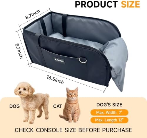 Collapsible car Travel seat, Suitable for Small Dogs up to 11 lbs - Image 2