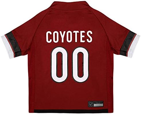Pets First NHL Arizona Coyotes Jersey for Dogs & Cats, Medium. - Let Your Pet Be A Real NHL Fan! by PETSFIRST