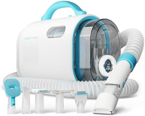 Uproot Clean Pet Grooming Vacuum for Dogs & Cats: 7-in-1, Quiet & Mess-Free by UprootClean