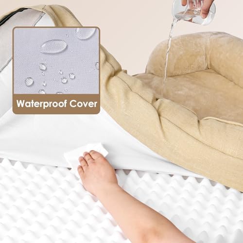 EHEYCIGA Orthopedic Dog Beds Large Sized Dog, Waterproof Washable Pet Bed - Image 4