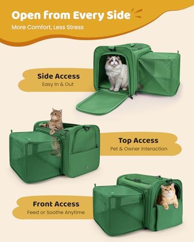 MIDOG Soft Cat Carrier Airline Approved, Expandable for Cats Up to 15lbs - Image 3