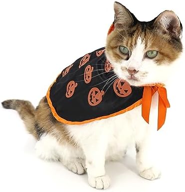 Pet Halloween Pumpkin Cloak Cosplay Cloak for Cat and Small Dogs, Pet Halloween Costume Clothes Suit - Image 4