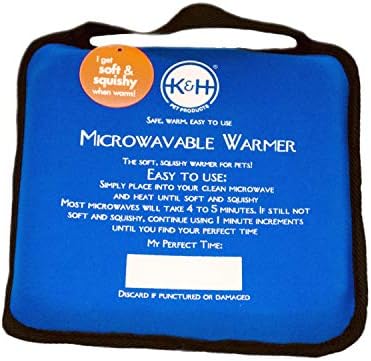 K&H PET PRODUCTS Microwavable Pet Bed Warmer Blue 9" X 9" by KHPetProducts