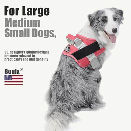 Bolux Dog Harness, No-Pull Reflective Dog Vest, Breathable Adjustable Pet Harness with Handle for Outdoor Walking - No More Pulling, Tugging or Choking - Image 4