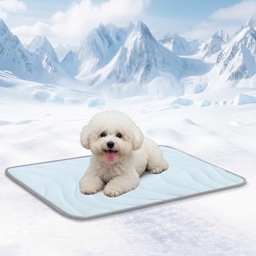 Cozyide Dog Cooling Mat, Q-Max>0.45, 28" L x 22" W, Blue by cozyide