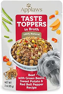 Applaws Taste Toppers Beef in Broth Dog Food Topper 12-Pack 3 oz Pouches by Applaws