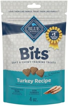 Blue Buffalo Bits Turkey Training Treats, 4 oz by BlueBuffaloCompanyLtd