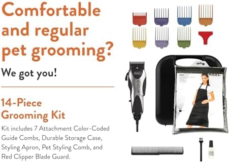 Wahl Pro Animal Deluxe U-Clip Clipper, Black & Chrome - Image 3
