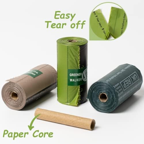 GREENER WALKER Poop Bags for Dog Waste, 1080 Doggy Waste Bags Extra Thick Strong 100% Leak-Proof (Brown) - Image 2