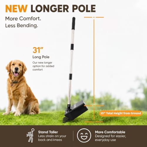 Neater Pet Brands Lift N' Bag Dog Pooper Scooper with 31" Pole, 195 Bags - Image 3