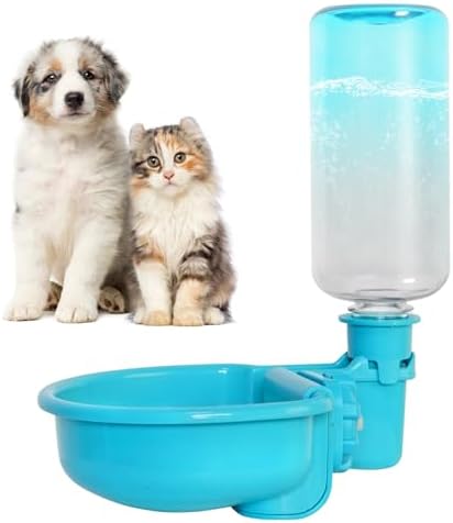 VANNON 16 oz Gravity Pet Water Bowl, Anti-Splash Dispenser, Gradient Blue by Vannon