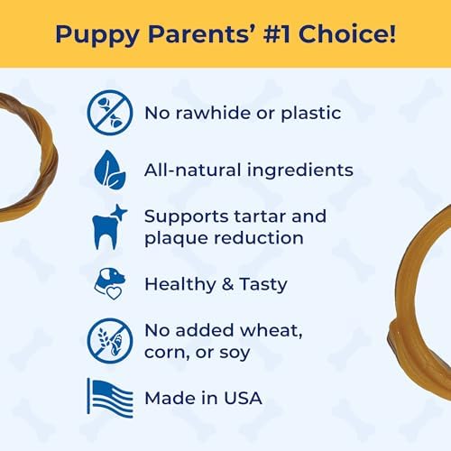 N-Bone Puppy Teething Rings, Taste of Texas Chicken Fajitas Flavor, Natural Puppy Teething Chews, Helps Soothe Teething Gums, Calcium Enriched Chew Treats, 3 Rings - Image 2
