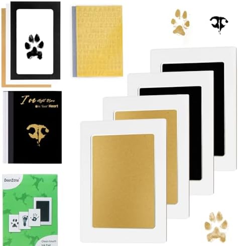 DeerZone Inkless Paw Print Kit,Dog Paw Print Kit,Dog Nose Print Kit by PetMemorialGifts