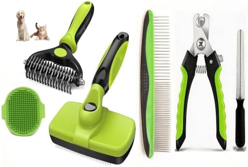Dog Brush for Shedding,Deshedding Slicker Undercoat Rake Brush for Dog,6PCS by Unknown