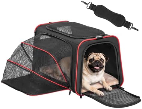 Petsfit Large Expandable Cat Carrier for Travel, Up to 18 lb by Petsfit