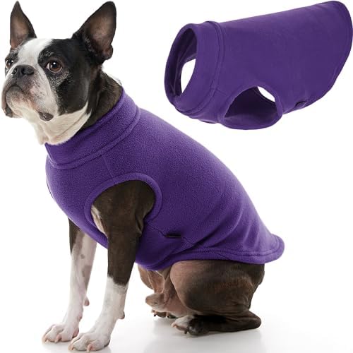 Gooby Stretch Fleece Vest Dog Sweater, Violet, X-Large by Gooby