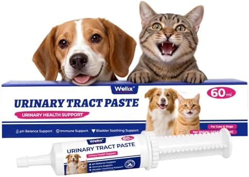 Wellix Dog & Cat Urinary Supplement Paste 2.03 oz, D Mannose with Cranberry by Wellix