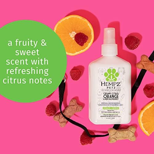 Hempz Petz Dog Cologne, Creamy, Citrus Orange & Red Raspberry, 8.5 fl. oz. - Image 3
