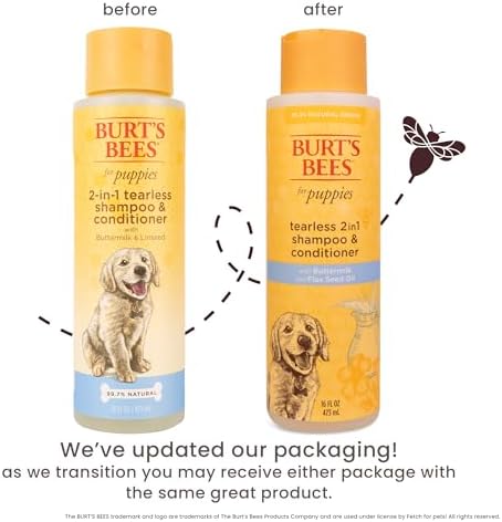 Burts Bees Tearless Puppy Shampoo & Conditioner with Buttermilk, 16 Fl Oz - Image 2