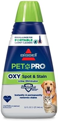 Bissell PET PRO OXY Spot & Stain Formula for Portable Carpet Cleaners, 32 oz., 2034 by BISSELL