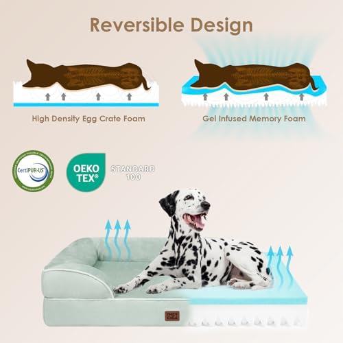 EHEYCIGA Orthopedic XXL Dog Bed, Waterproof Washable XL Big Pet Bed 52" - Image 4