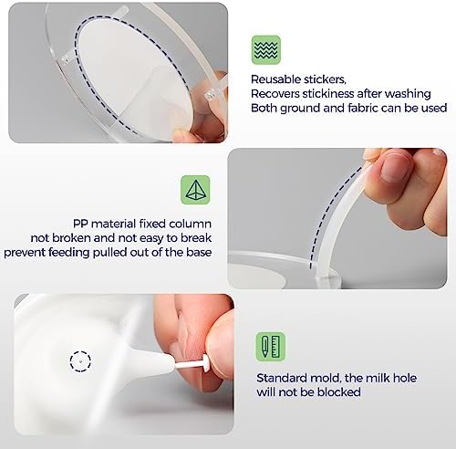 200ml Silicone Multi-Pet Milk Feeder with 4 Nipples(White) - Image 5
