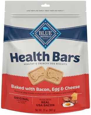 Blue Buffalo Health Bars Bacon Egg & Cheese Dog Biscuits, 32 oz by BlueBuffaloCompanyLtd